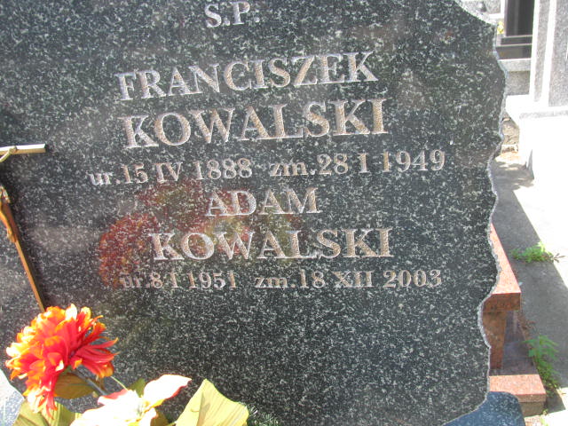 Adam Kowalski 1951 Garwolin - Grobonet - Wyszukiwarka osób pochowanych