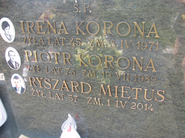 Ryszard Miętus Garwolin - Grobonet - Wyszukiwarka osób pochowanych