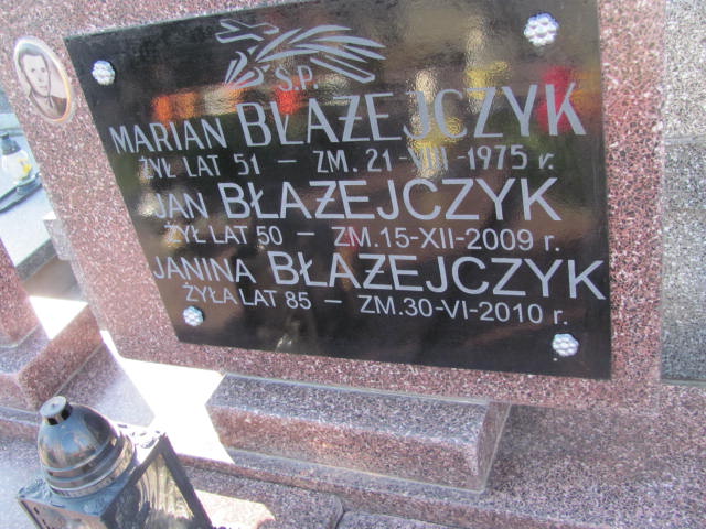 Jan Błażejczyk Garwolin - Grobonet - Wyszukiwarka osób pochowanych