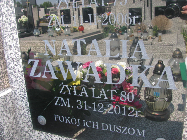 Natalia Zawadka Garwolin - Grobonet - Wyszukiwarka osób pochowanych