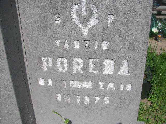Tadeusz Poreda 1975 Garwolin - Grobonet - Wyszukiwarka osób pochowanych