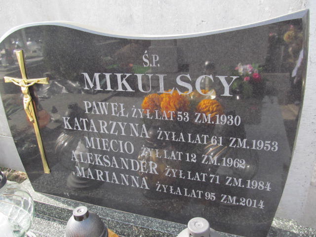 Aleksander Mikulski Garwolin - Grobonet - Wyszukiwarka osób pochowanych