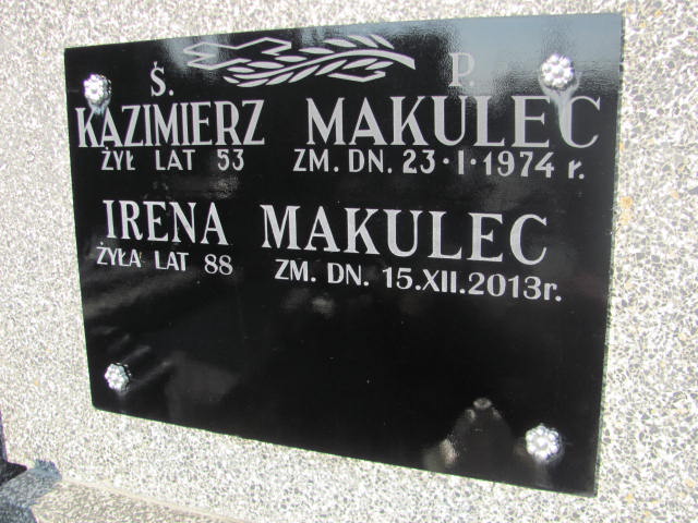 Irena Makulec Garwolin - Grobonet - Wyszukiwarka osób pochowanych