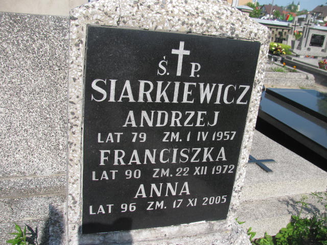 Andrzej Siarkiewicz Garwolin - Grobonet - Wyszukiwarka osób pochowanych
