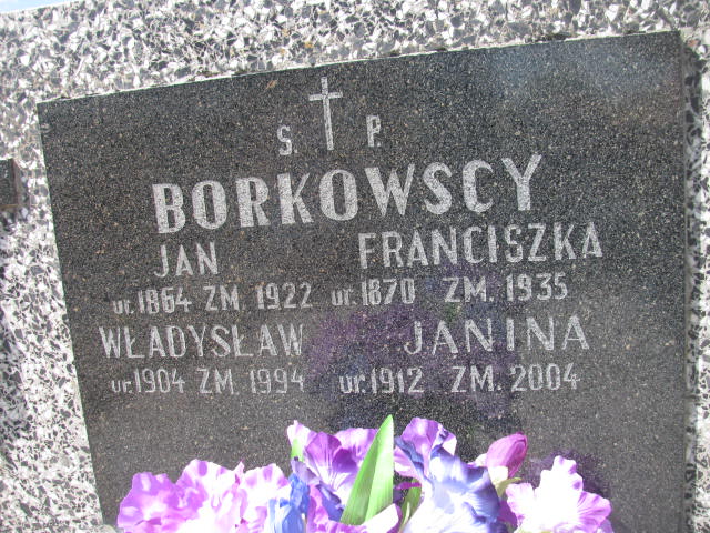 Janina Borkowska 1912 Garwolin - Grobonet - Wyszukiwarka osób pochowanych