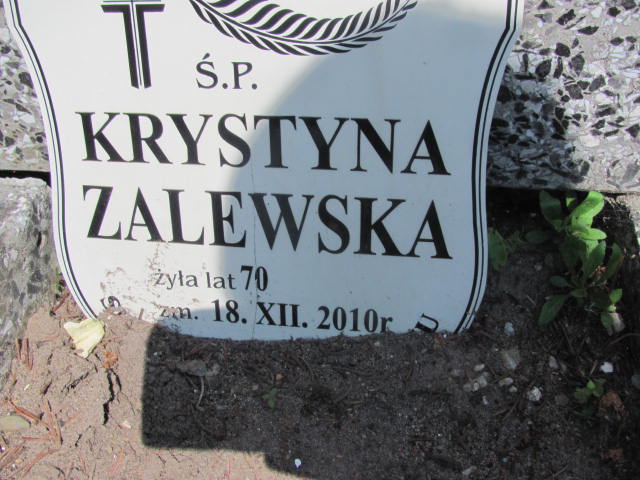 Krystyna Zalewska Garwolin - Grobonet - Wyszukiwarka osób pochowanych