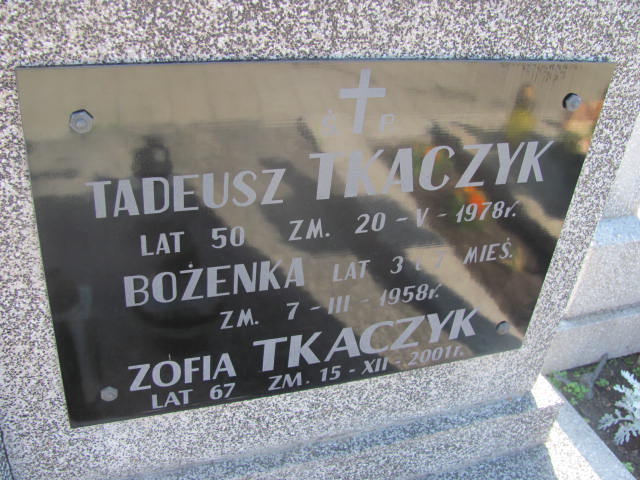 Zofia Tkaczyk Garwolin - Grobonet - Wyszukiwarka osób pochowanych