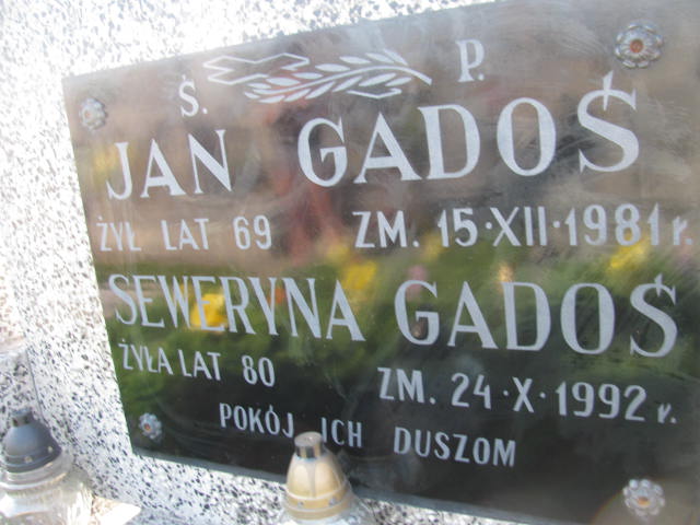 Jan Gadoś Garwolin - Grobonet - Wyszukiwarka osób pochowanych