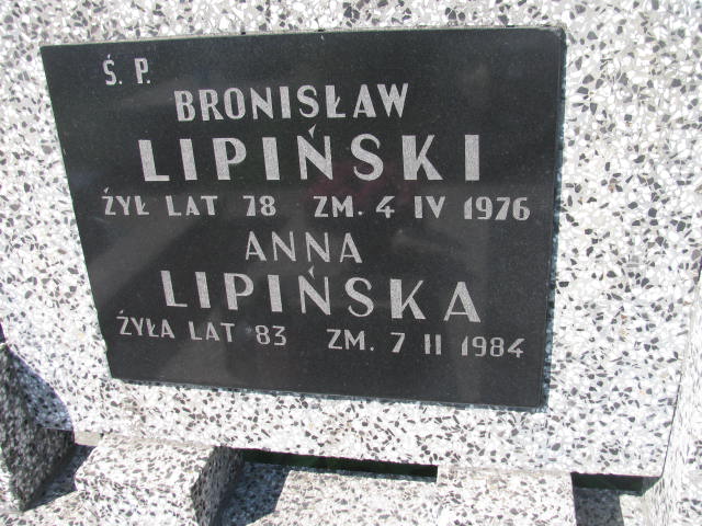 Anna Lipińska Garwolin - Grobonet - Wyszukiwarka osób pochowanych