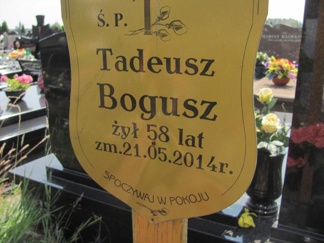 Tadeusz Bogusz Garwolin - Grobonet - Wyszukiwarka osób pochowanych